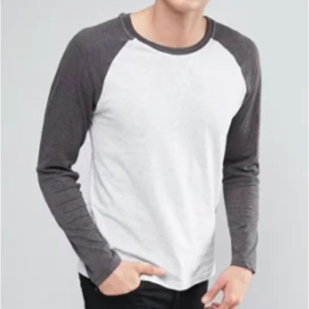BANANA REPUBLIC SOFT-WASH RAGLAN CREW MEN TEE | L